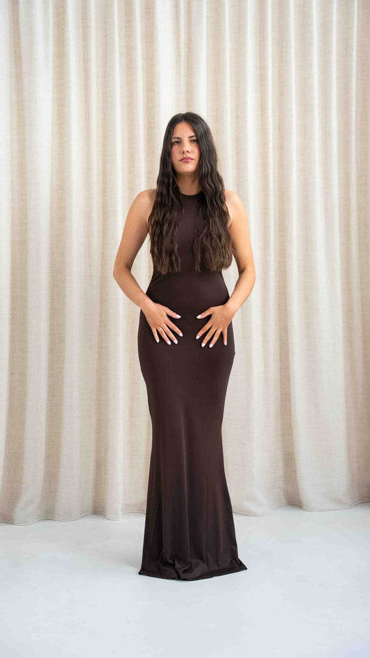 Robe marron Luna