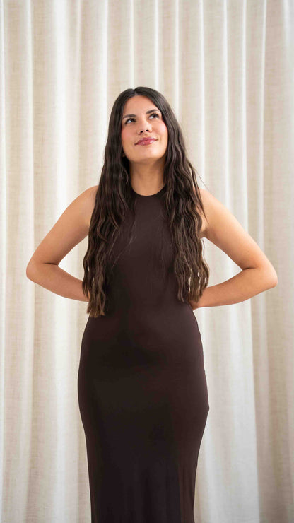Robe marron Luna