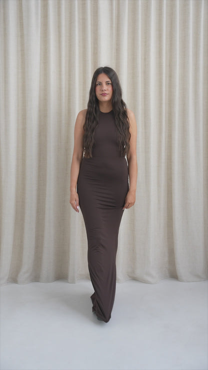 Robe marron Luna